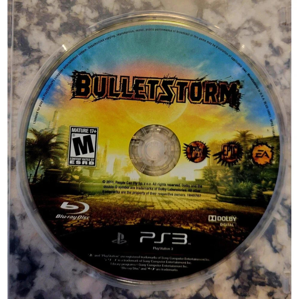Sony PlayStation 3 PS3: BULLETSTORM, DISC ONLY!!,VG DISC, TESTED, FAST SHIPPING
